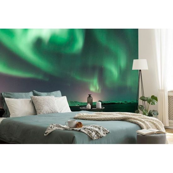 Samolepící fototapeta krásná záře za polárním kruhem