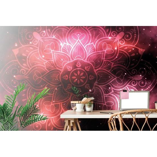 Tapeta Mandala s vesmírným pozadím