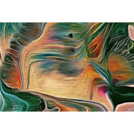 Obraz abstrakce v psychedelickém provedení