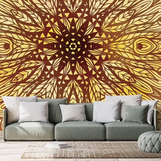 Samolepící tapeta zajímavá luxusní Mandala