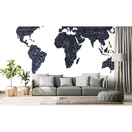 Originální tapeta moderní mapa světa