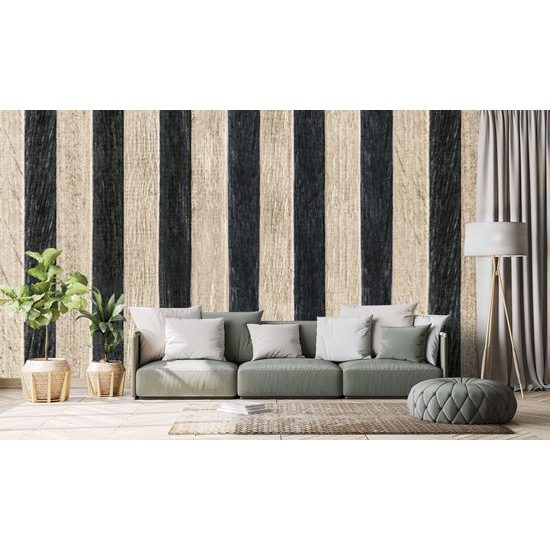 Samolepící tapeta imitace dřeva v zajímavém zeleném provedení