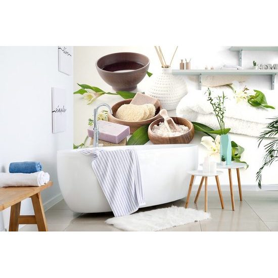 Samolepící tapeta zátiší ve wellnessu