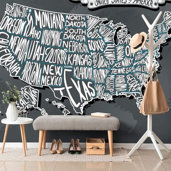 Tapeta abstraktní mapa USA
