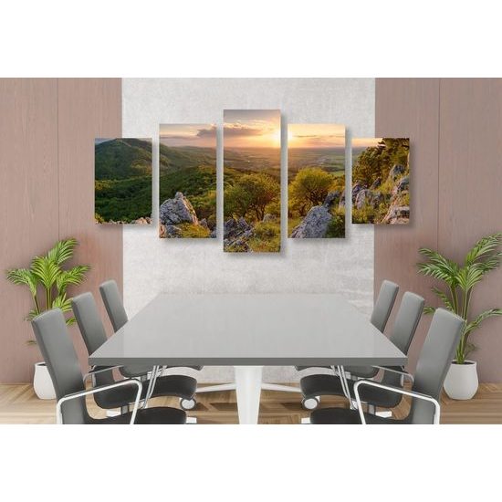 5-dílný obraz pohled na krásnou Slovenskou přírodu