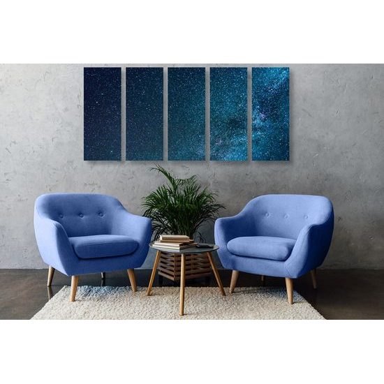 5-dílný obraz nekonečný vesmír