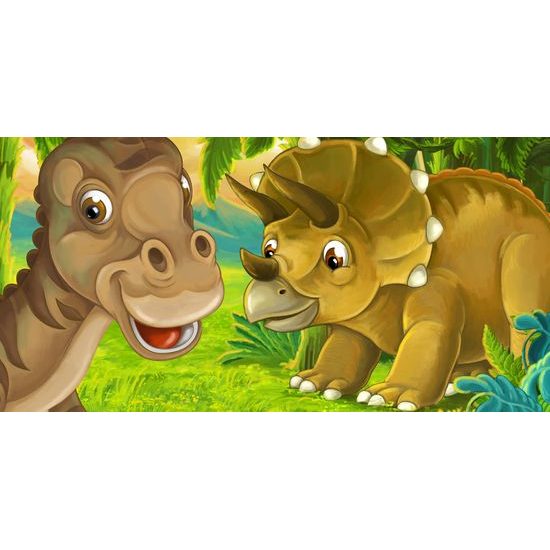 Obraz přátelské dinosauři