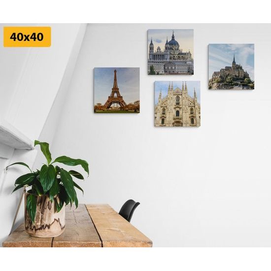 Set obrazů impozantní architektura