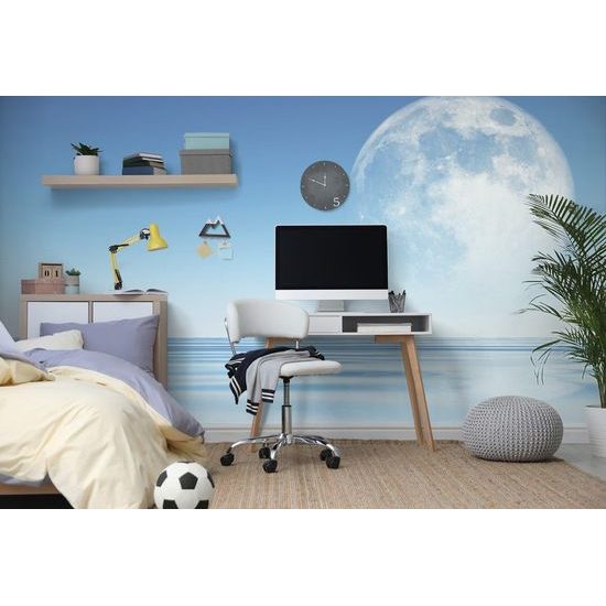Samolepící tapeta měsíc nad mořskou hladinou