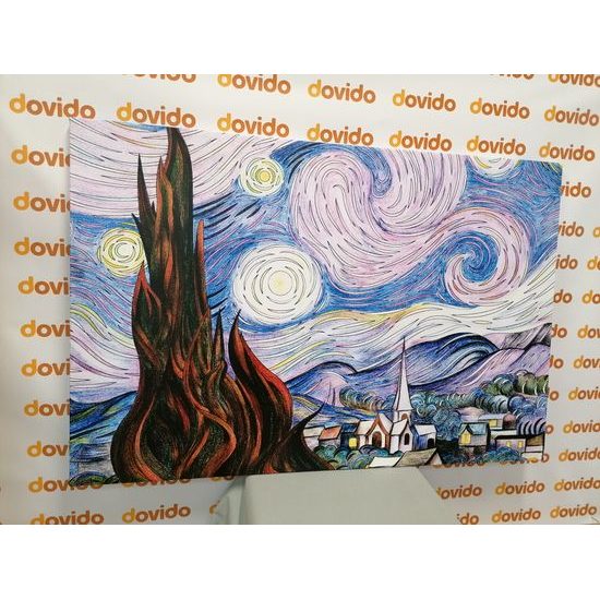 Obraz imitace Hvězdné noci od Van Gogha