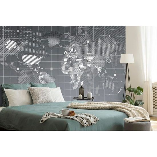 Samolepící tapeta mapa světa v moderním provedení