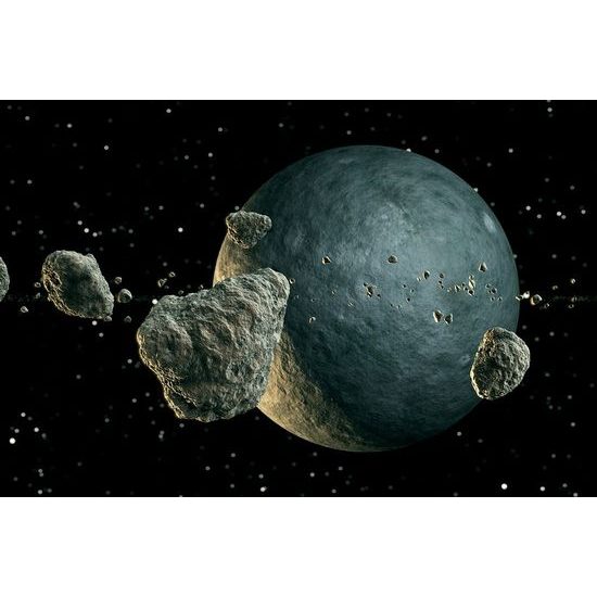 Samolepící tapeta meteority ve vesmíru