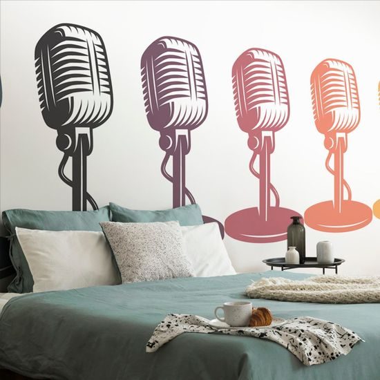 Tapeta barevné mikrofony