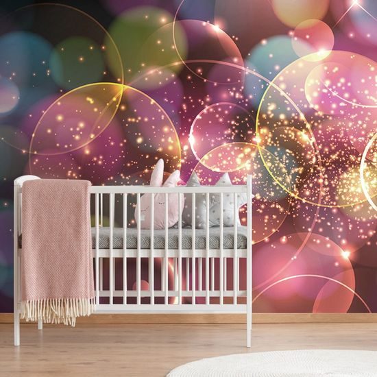 Tapeta abstrakce bublin se třpytkami