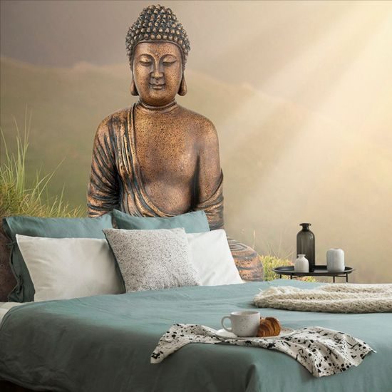 Fototapeta socha Buddhy v klíně přírody