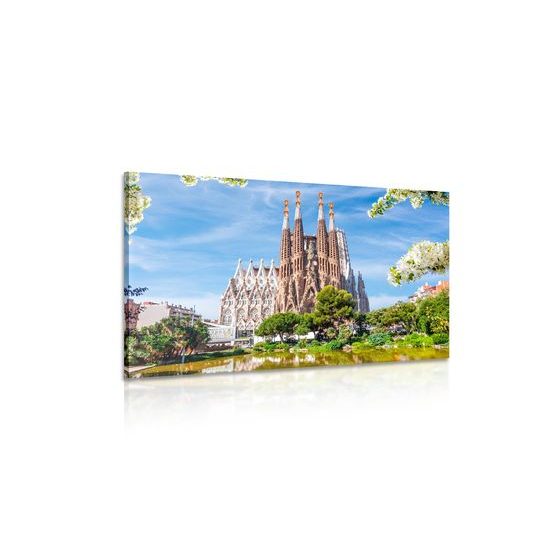 Obraz nádherná Barcelonská katedrála