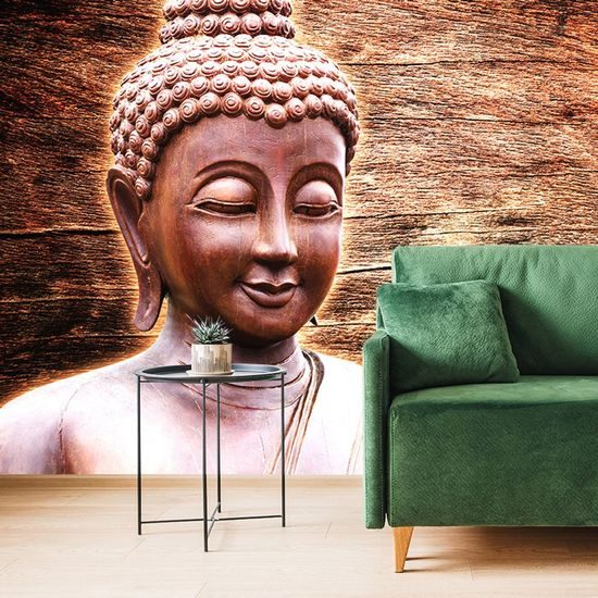 Fototapeta Buddha u dřevěného pozadí