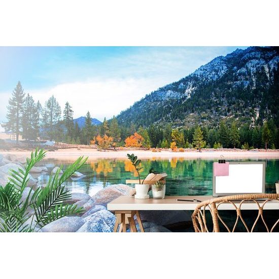 Samolepící fototapeta průzračné jezero v horách