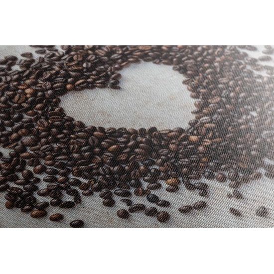 Obraz láska a kávová zrna