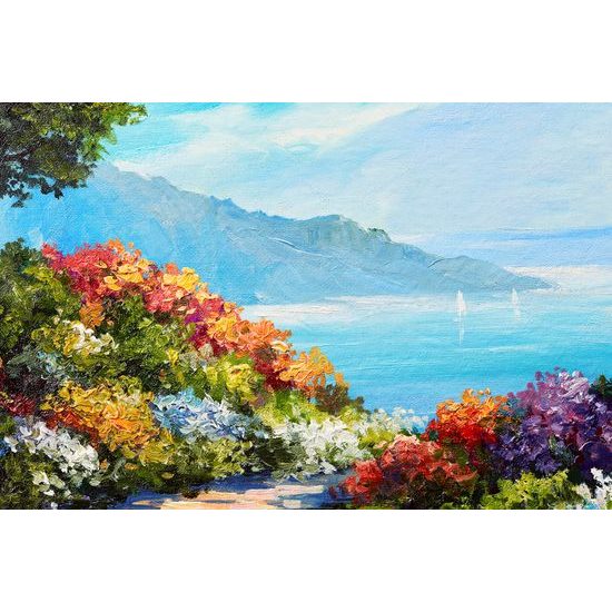 Obraz zákoutí s výhledem na moře