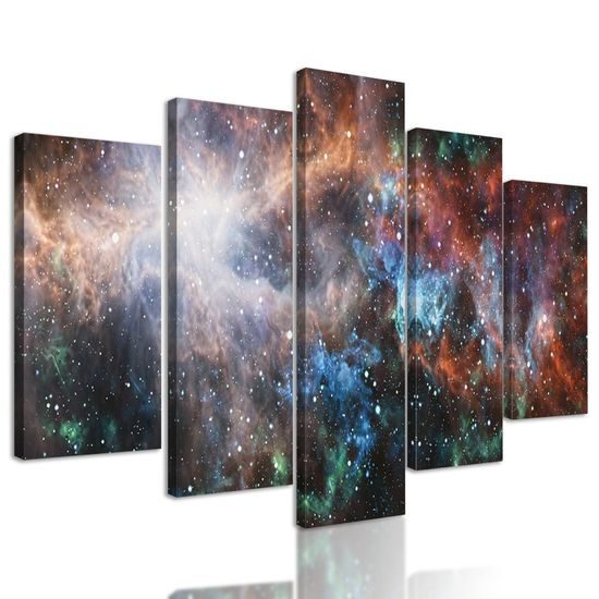5-dílný obraz krásy vesmíru