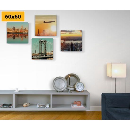 Set obrazů vysněná cesta do New Yorku