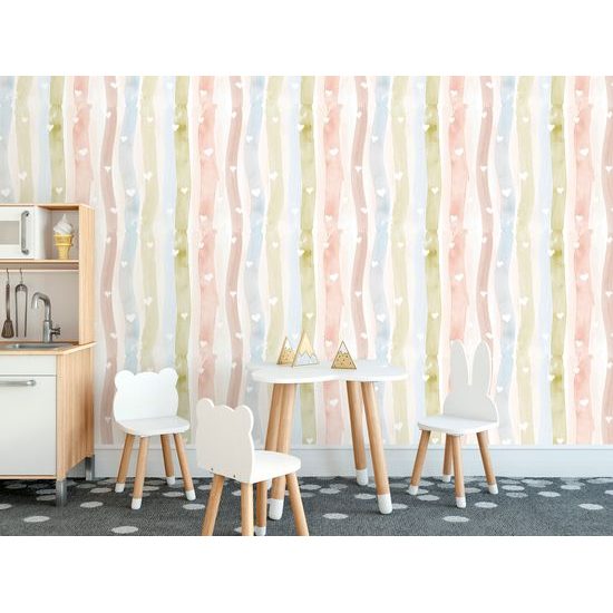 Tapeta malované kmeny stromů