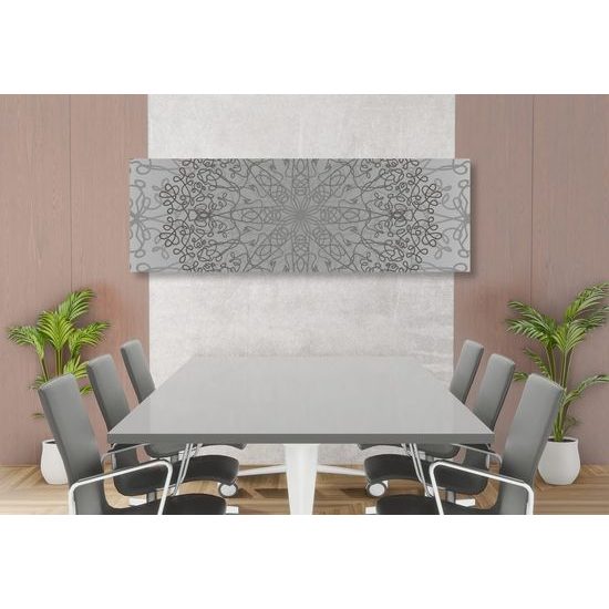 Obraz šedá umělecká abstrakce