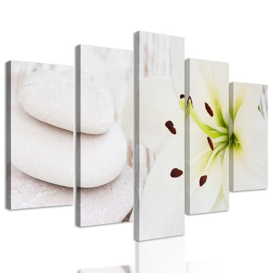 5-dílný obraz Feng Shui zátiší