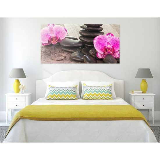 Obraz dřevěné uklidňující zátiší