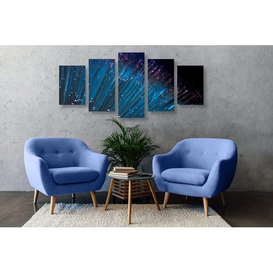 5-dílný obraz moderní abstrakce