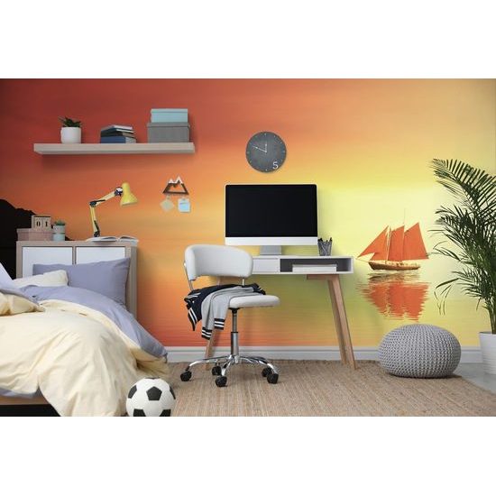 Fototapeta plachetnice s kouzelnou oblohou