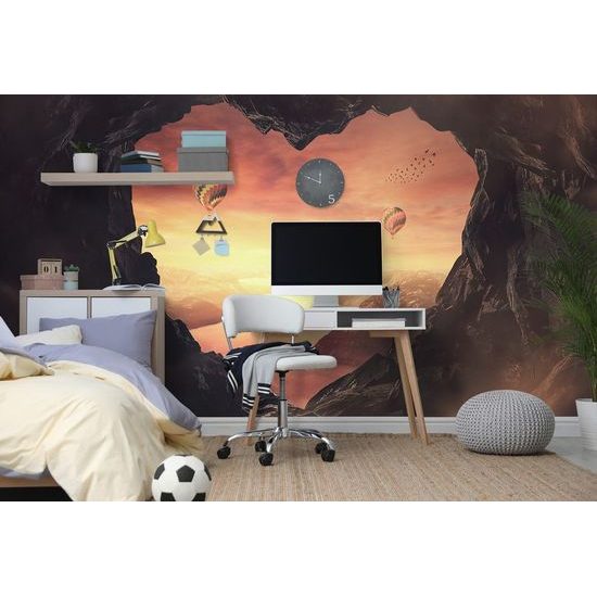 Okouzlující samolepící fototapeta výhled na pohádkovou krajinu