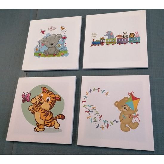 Set obrazů veselá zvířátka