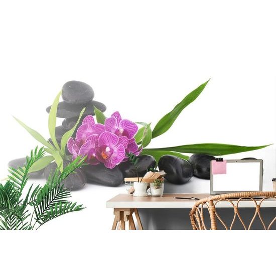 Fototapeta zen zátiší s orchidejí