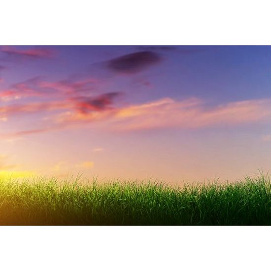 Tapeta nádherná obloha nad loukou