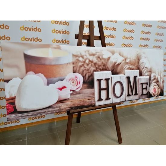 Obraz romantické zátiší s nápisem Home