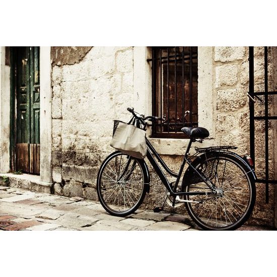 Obraz jedinečné retro kolo