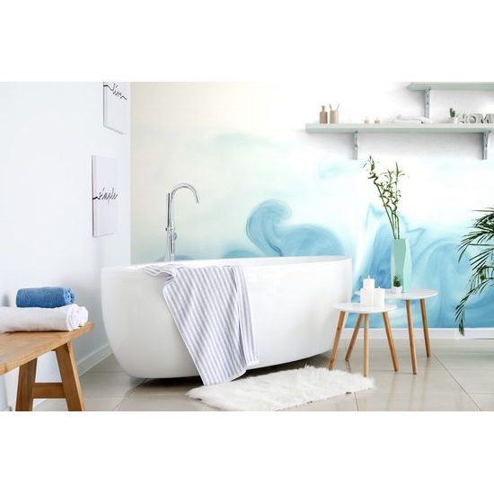 Samolepící tapeta okouzlující modrá abstrakce