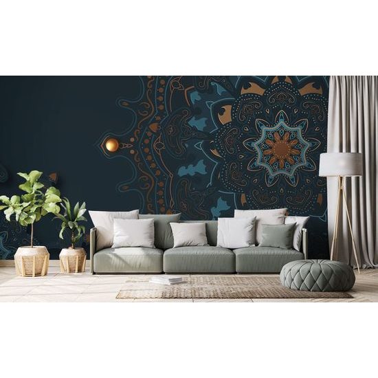 Samolepící tapeta elegantní Mandala se zlatými prvky