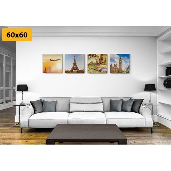 Set obrazů světové metropole