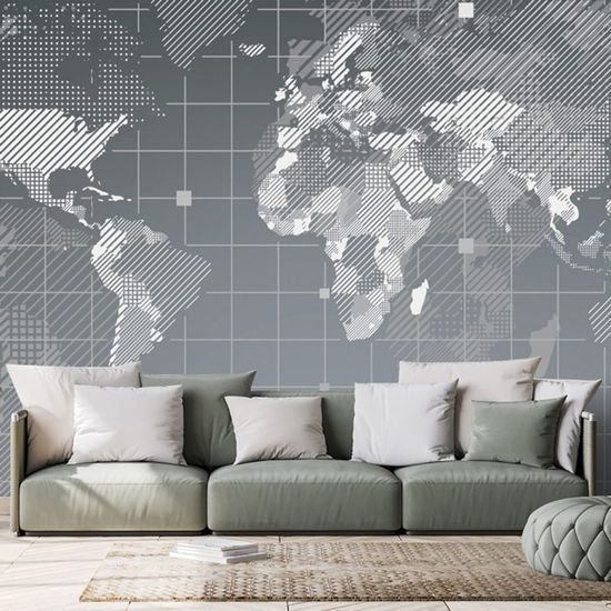 Samolepící tapeta mapa světa v moderním provedení