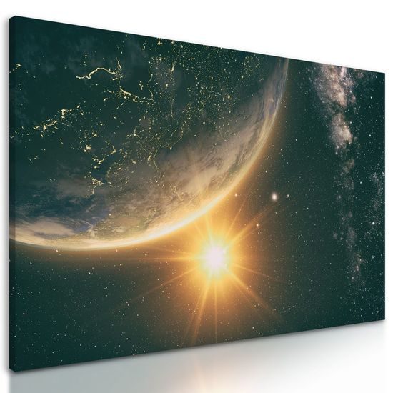 Obraz planeta země z vesmírné stanice