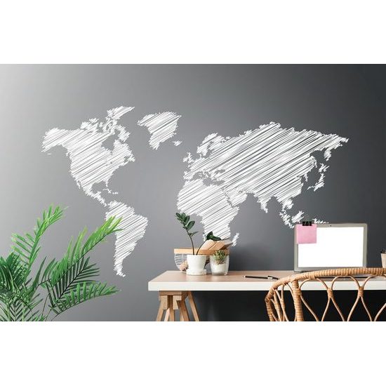 Tapeta zajímavá mapa na černobílém pozadí