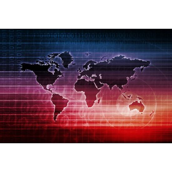 Tapeta mapa světa na stylovém pozadí