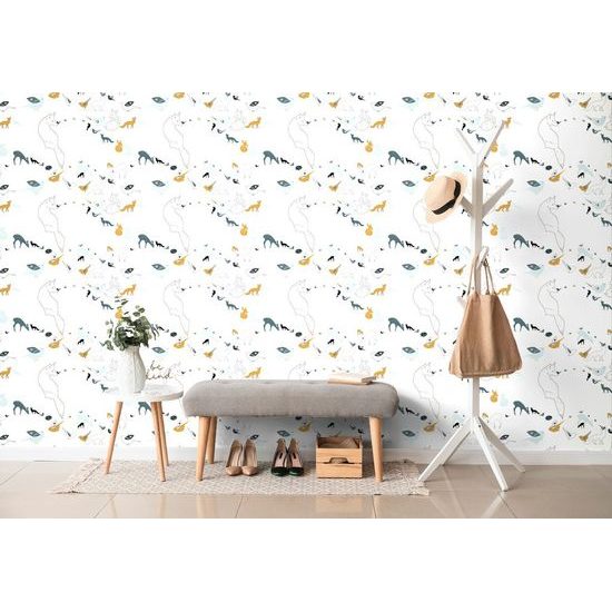 Samolepící tapeta zvířátka v lese