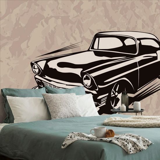 Samolepící tapeta krásné zobrazení retro veterána