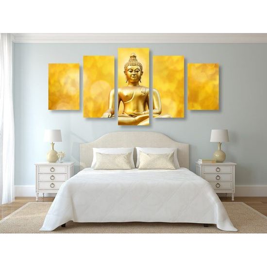 5-dílný obraz Buddha