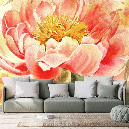 Okouzlující tapeta rozkvetlé pivoňky