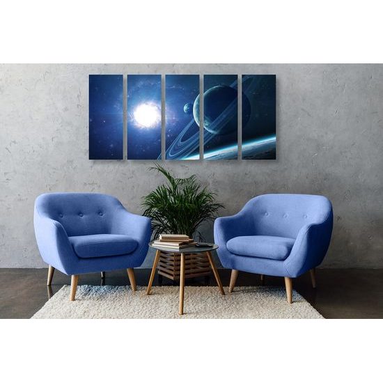 5-dílný obraz okouzlující vesmír